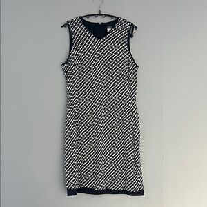 J. Crew Black and White Geometric Mini Dress Size 4